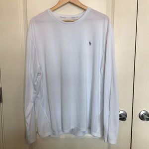 Polo Ralph Lauren White Athletic Long Sleeve Tee